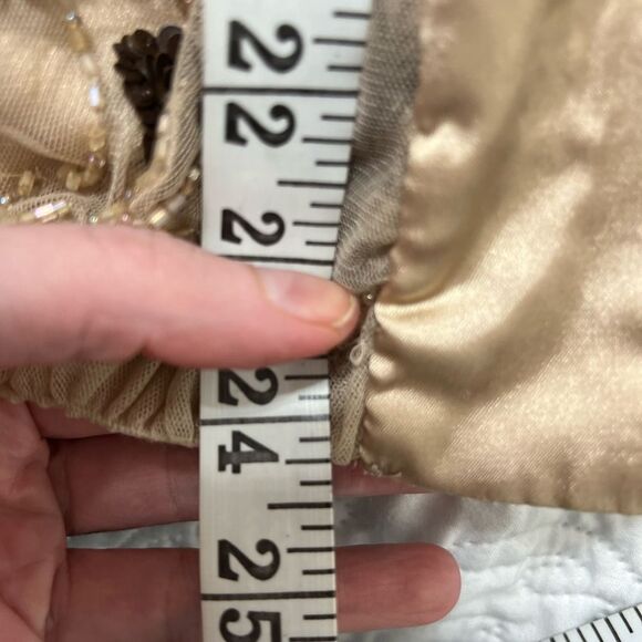 ANDERSEN & Lauth~Hand BEADED Tank Top Designer Iridescent Sequins Beads small - Picture 16 of 16